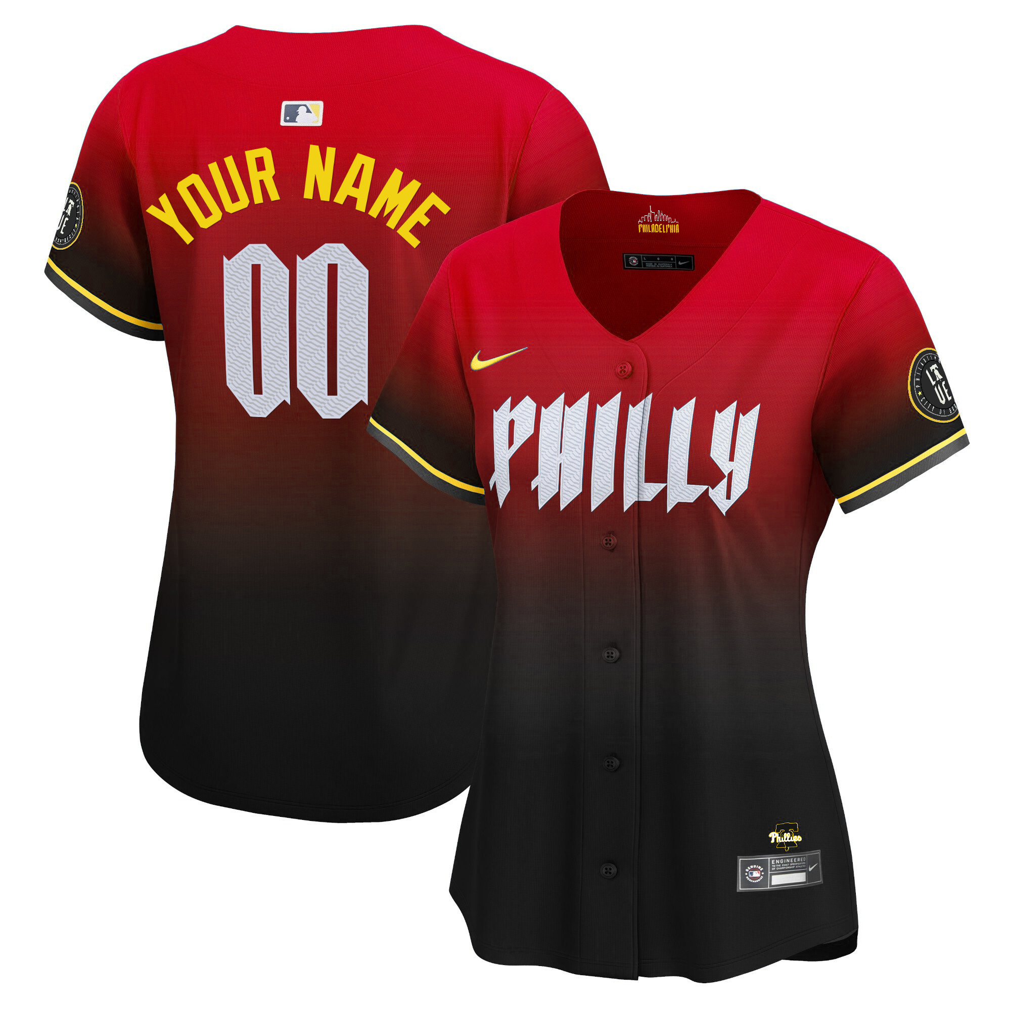 Philadelphia Phillies City Connect Vapor Premier Limited Custtom Red Jersey