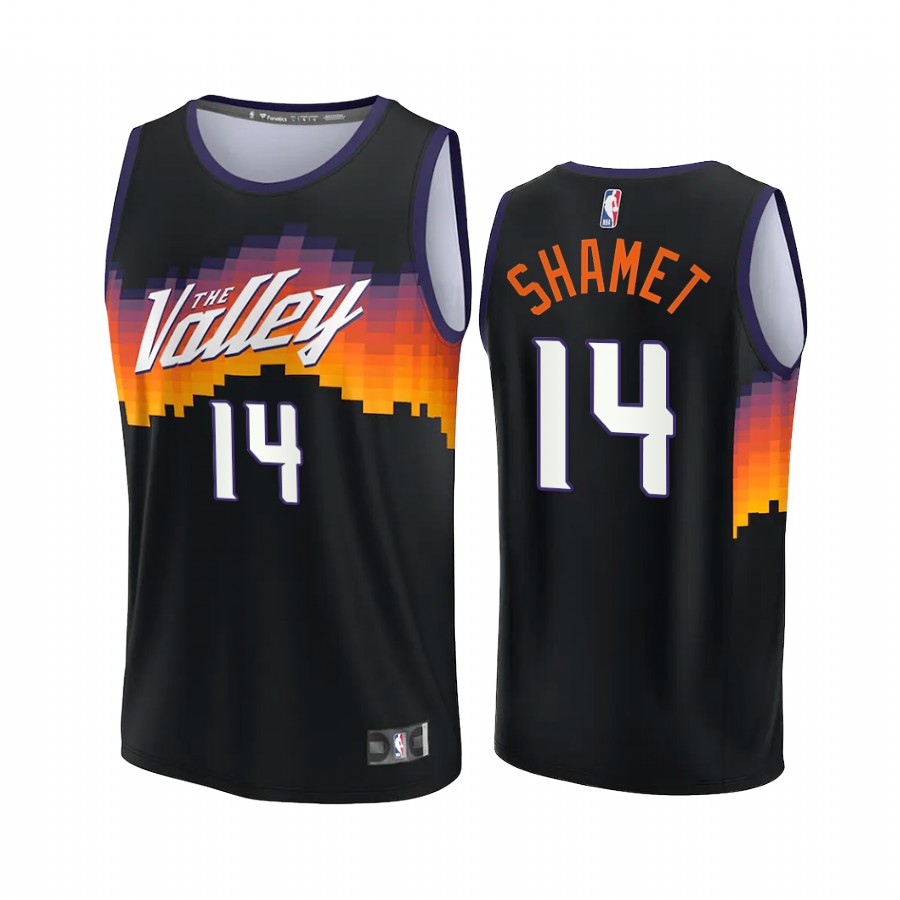 Phoenix Suns #14 Landry Shamet Jersey 75th City Edition Black