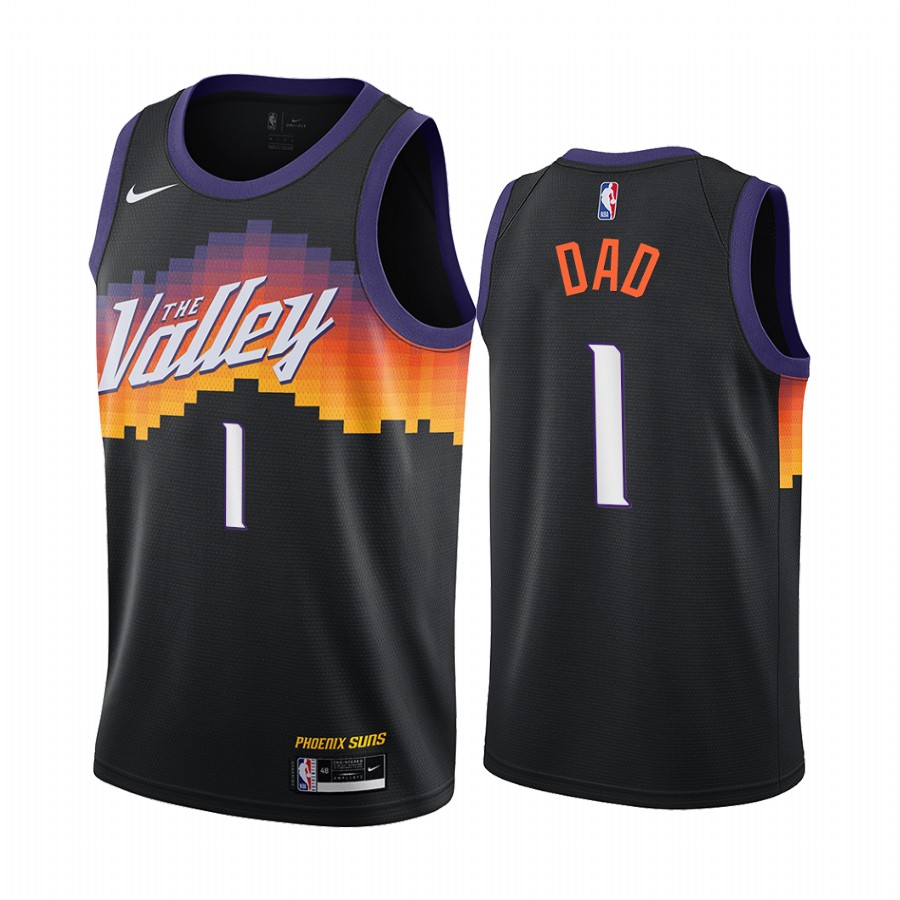 Phoenix Suns Fathers Day Black No.1 Dad Jersey