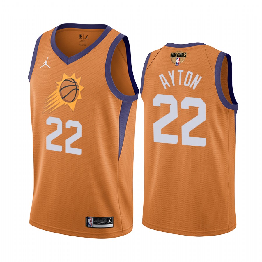 Phoenix Suns #22 Deandre Ayton Western Conference Champions Orange Jersey