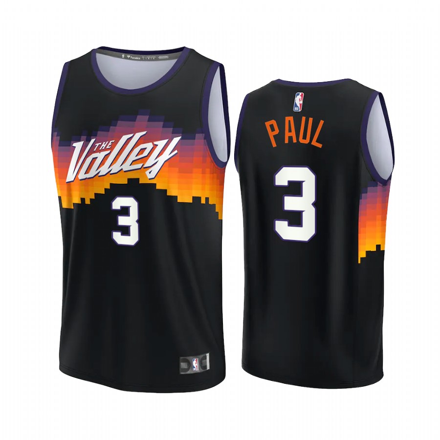 Phoenix Suns #3 Chris Paul Jersey 75th City Edition Black