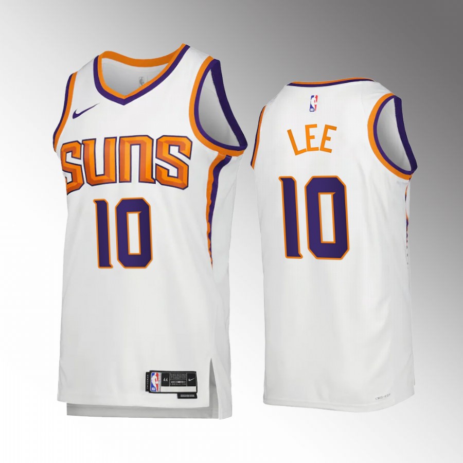 Phoenix Suns Association Edition Damion Lee White #10 Jersey Swingman