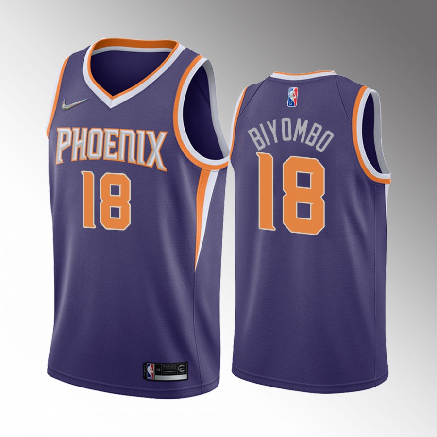 Phoenix Suns Bismack Biyombo Icon Edition Purple #18 Jersey Swingman