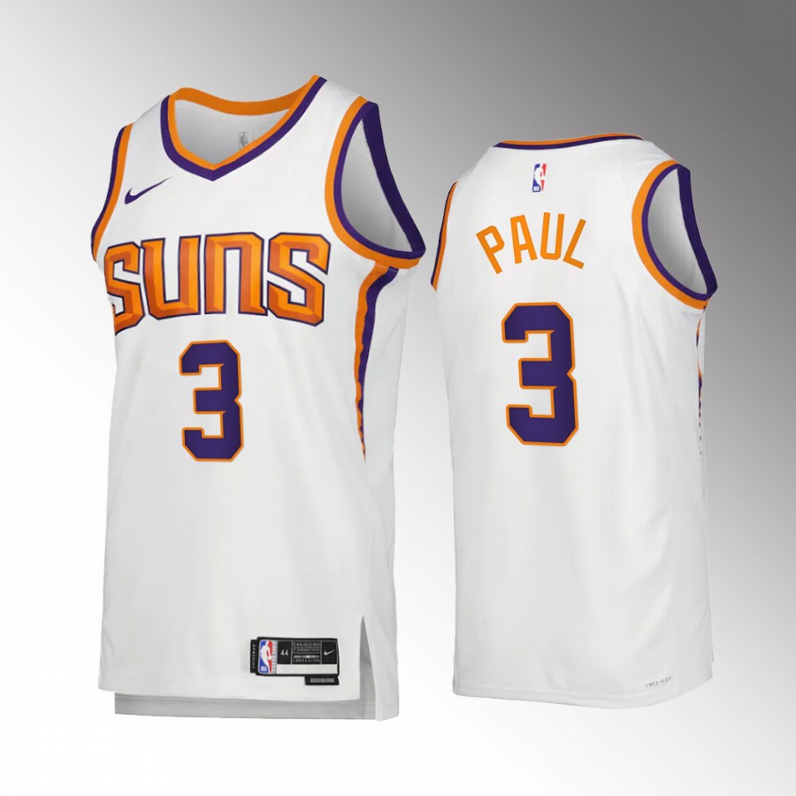 Phoenix Suns Chris Paul Association Edition White #3 Jersey Swingman