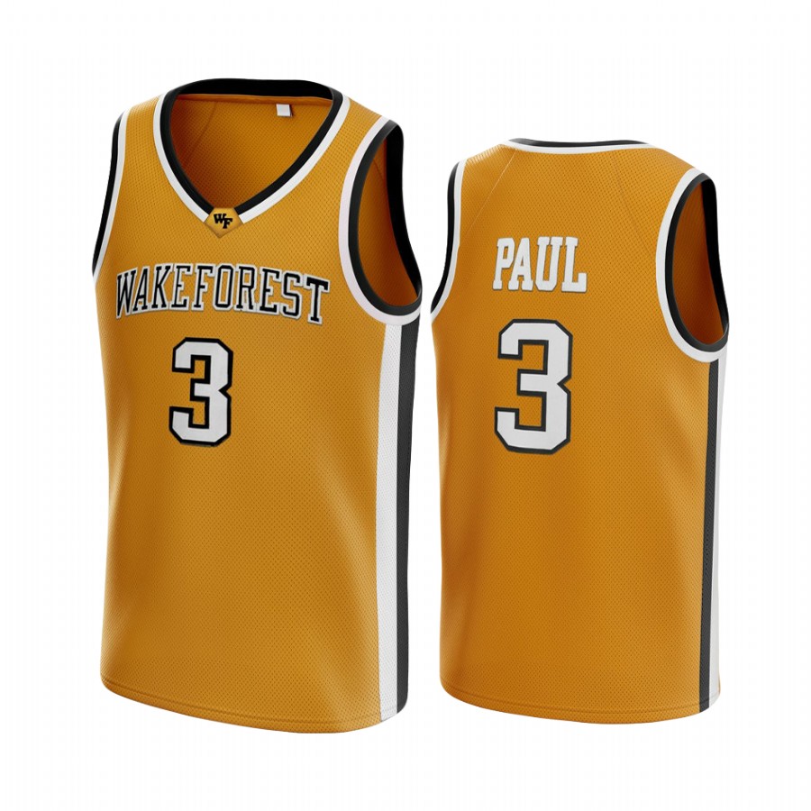 Phoenix Suns Chris Paul Gold College Jersey