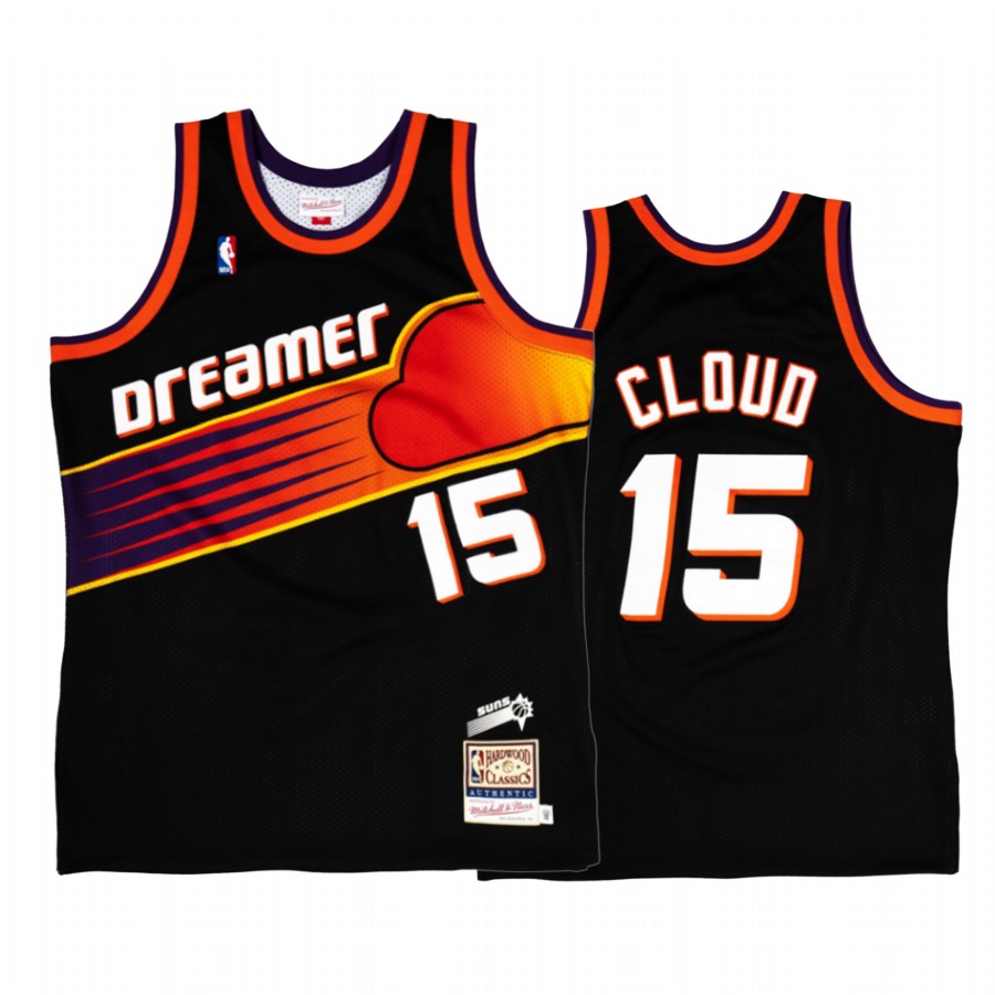 Phoenix Suns Cloud J.Cole Dreamer Black Jersey #15 Throwback