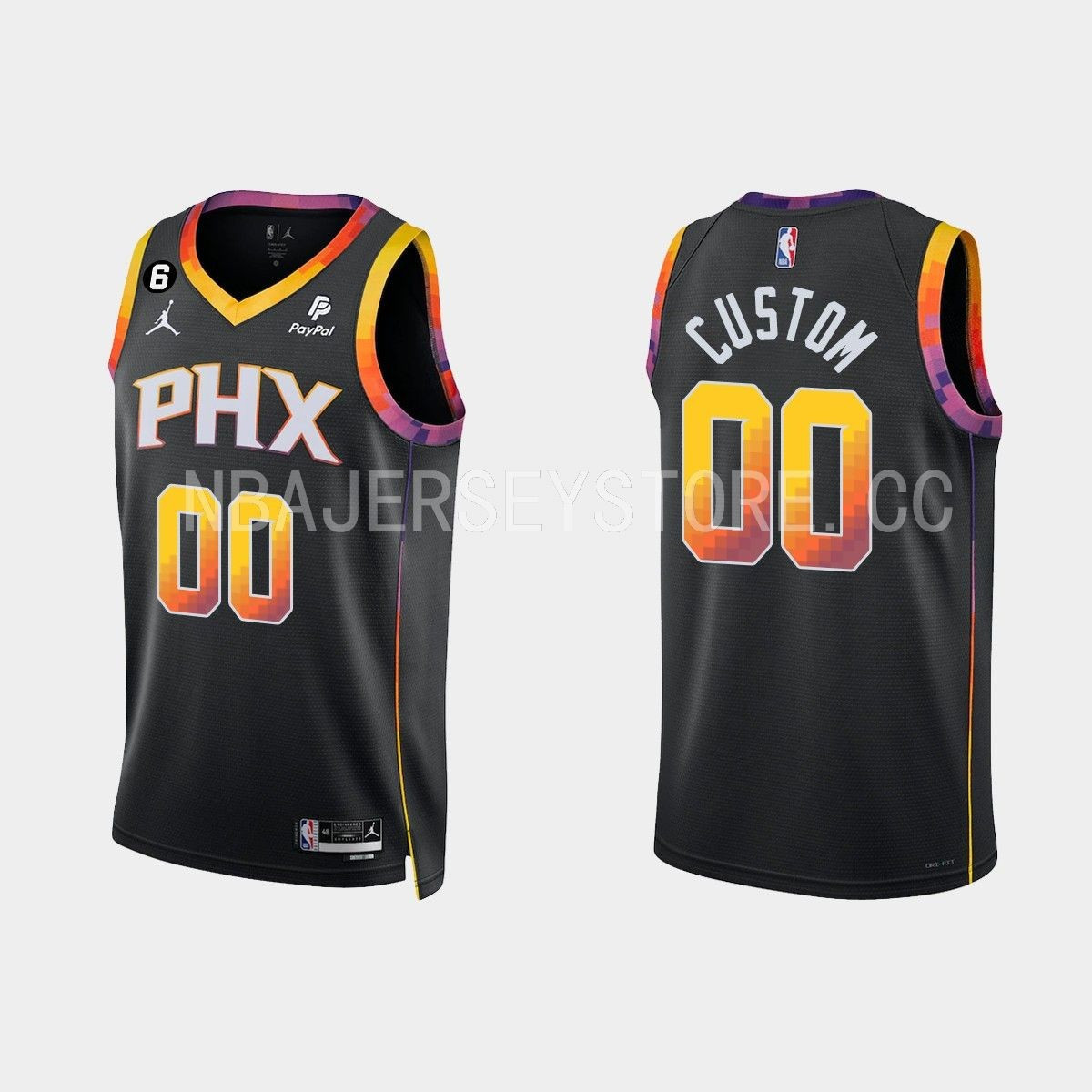 Phoenix Suns Custom 00 Black Statement Edition Men Jersey