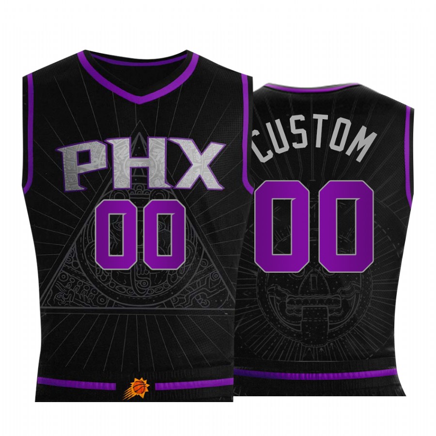 Phoenix Suns Custom Black Mexican Aztec Jersey Honor the Valley
