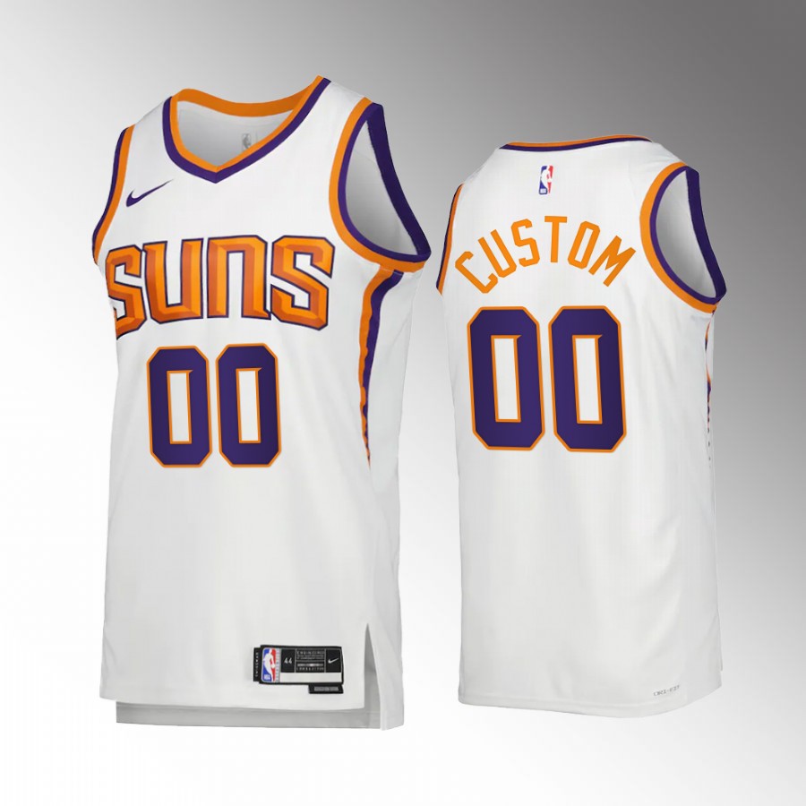 Phoenix Suns custom Association Edition White #00 Jersey Swingman