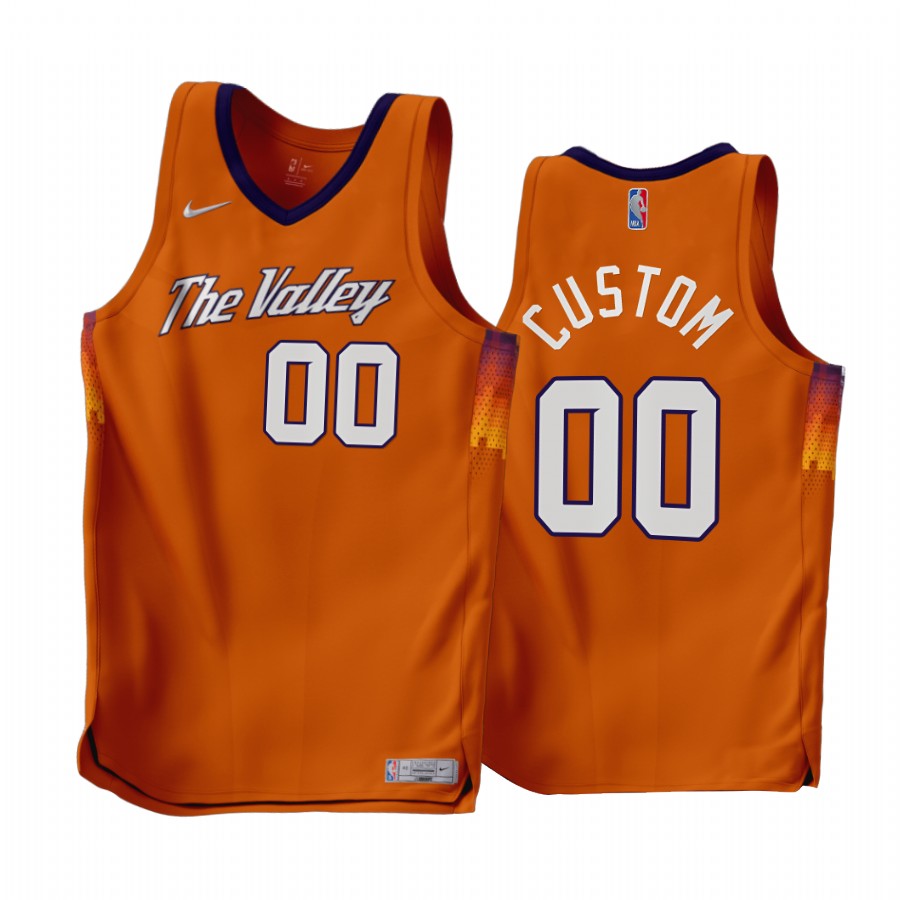 Phoenix Suns Custom Earned Edition Orange #00 Jersey