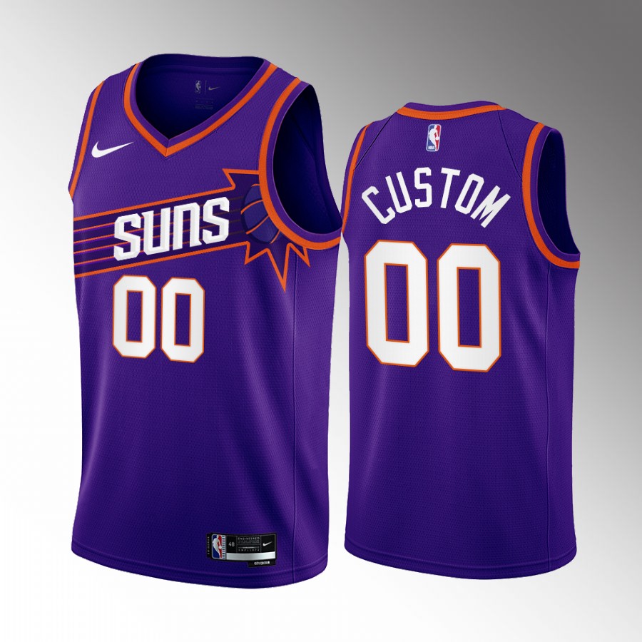 Phoenix Suns Custom Icon Edition Purple #00 Jersey Swingman