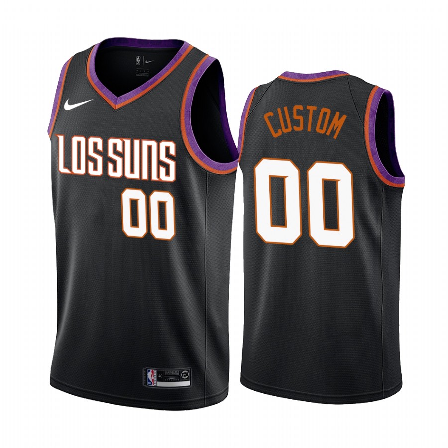 Phoenix Suns Custom Black  City Edition Jersey