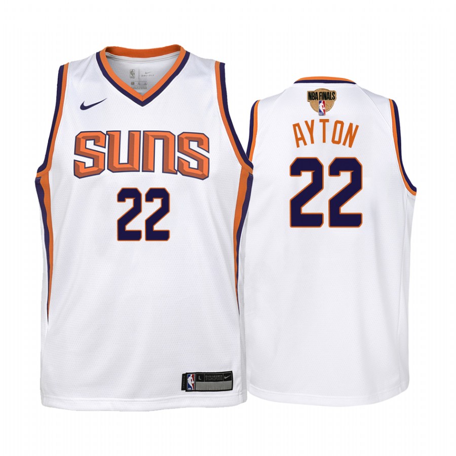 Phoenix Suns Deandre Ayton Finals White Youth Jersey Association Edition #22