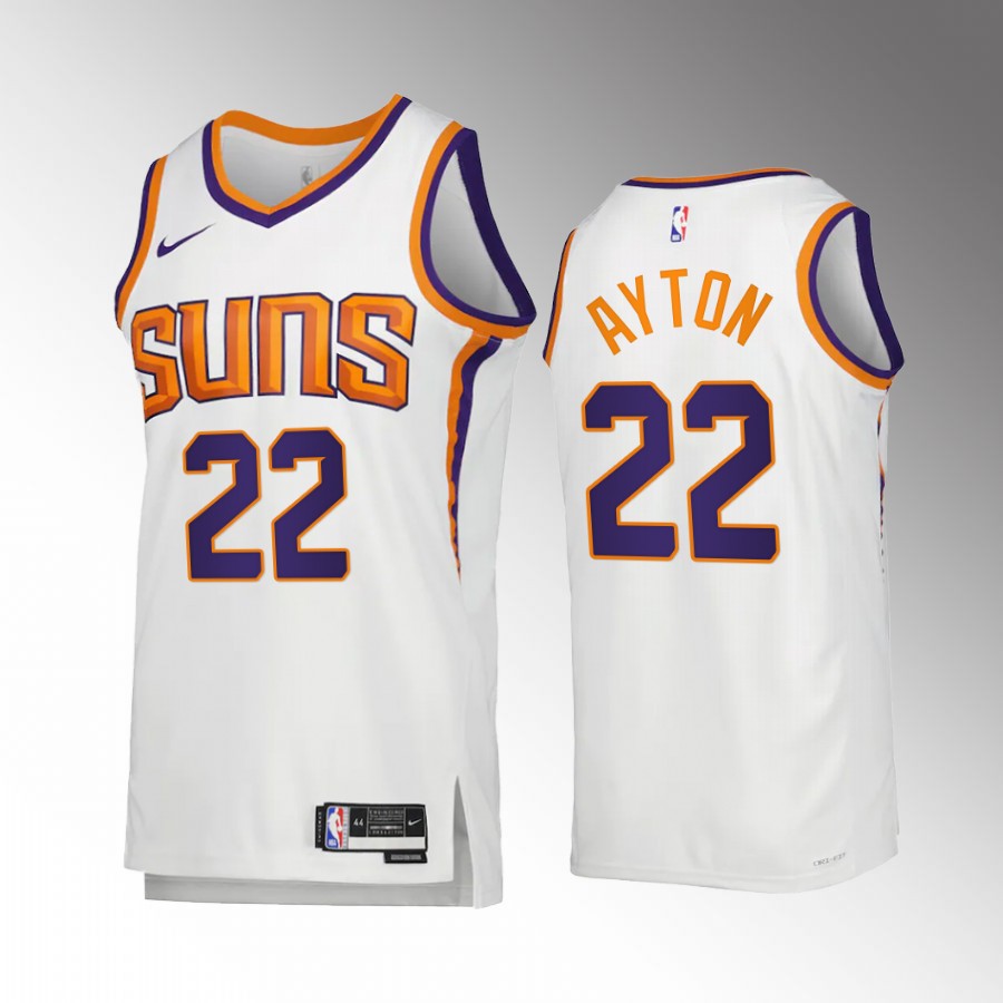 Phoenix Suns Deandre Ayton Association Edition White #22 Jersey Swingman