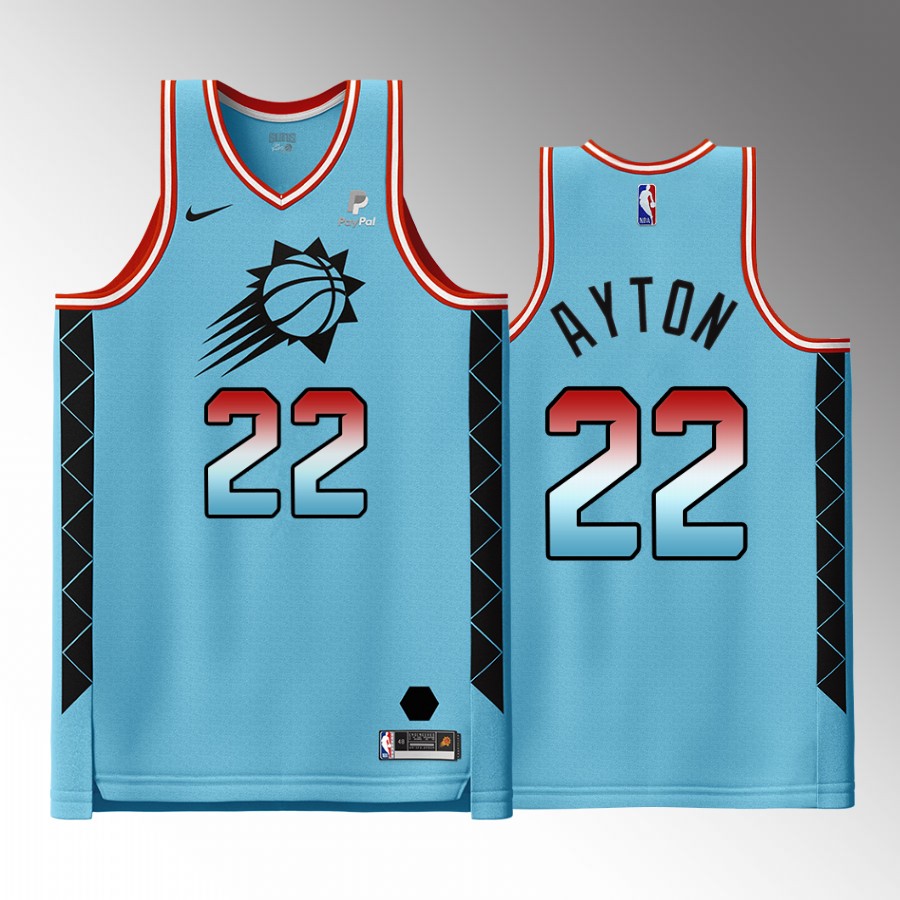 Phoenix Suns Deandre Ayton #22 City Edition Blue Jersey