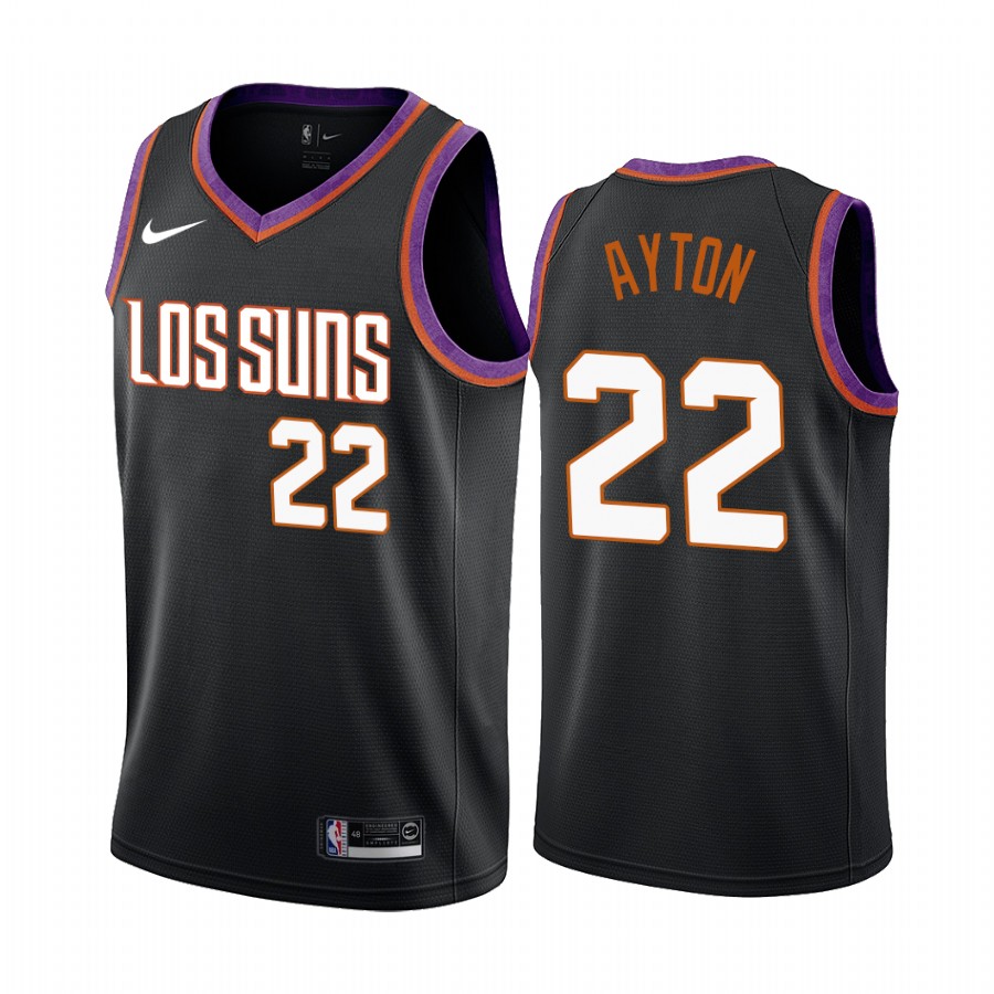 Phoenix Suns Deandre Ayton Black  City Edition Jersey