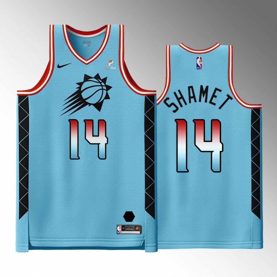 Phoenix Suns Landry Shamet #14 City Edition Blue Jersey