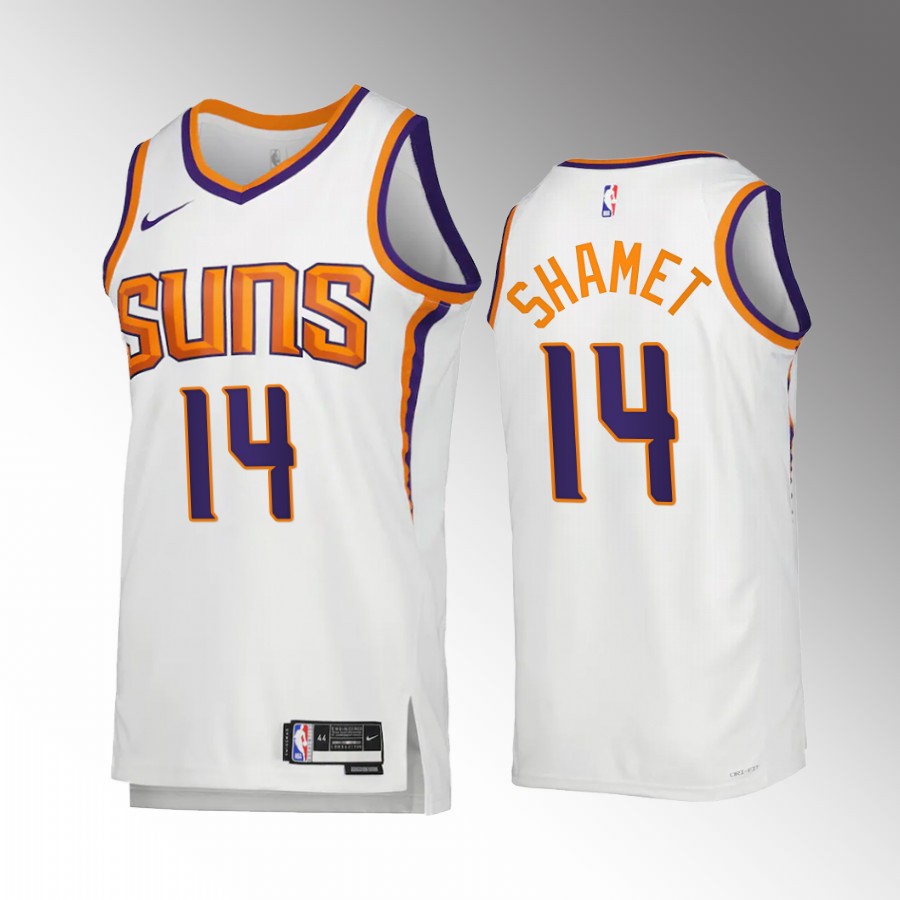 Phoenix Suns Landry Shamet Association Edition White #14 Jersey Swingman