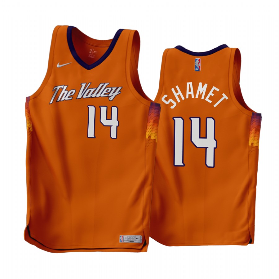 Phoenix Suns Landry Shamet Earned Edition Orange #14 Jersey