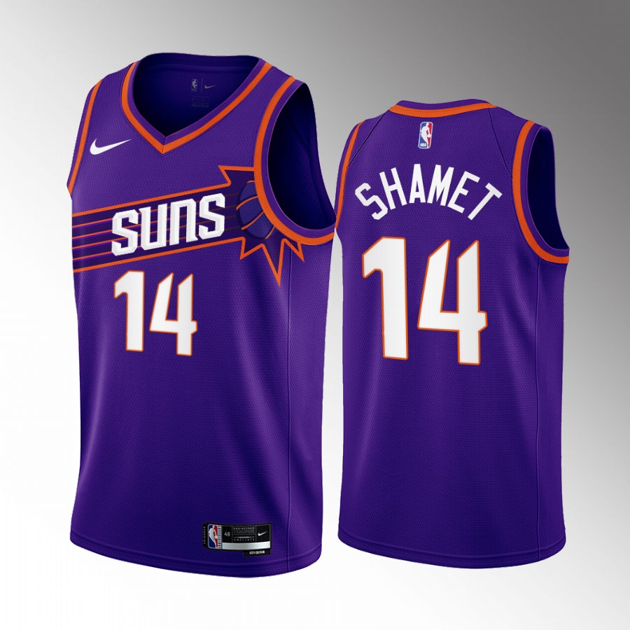 Phoenix Suns Landry Shamet Icon Edition Purple #14 Jersey Swingman