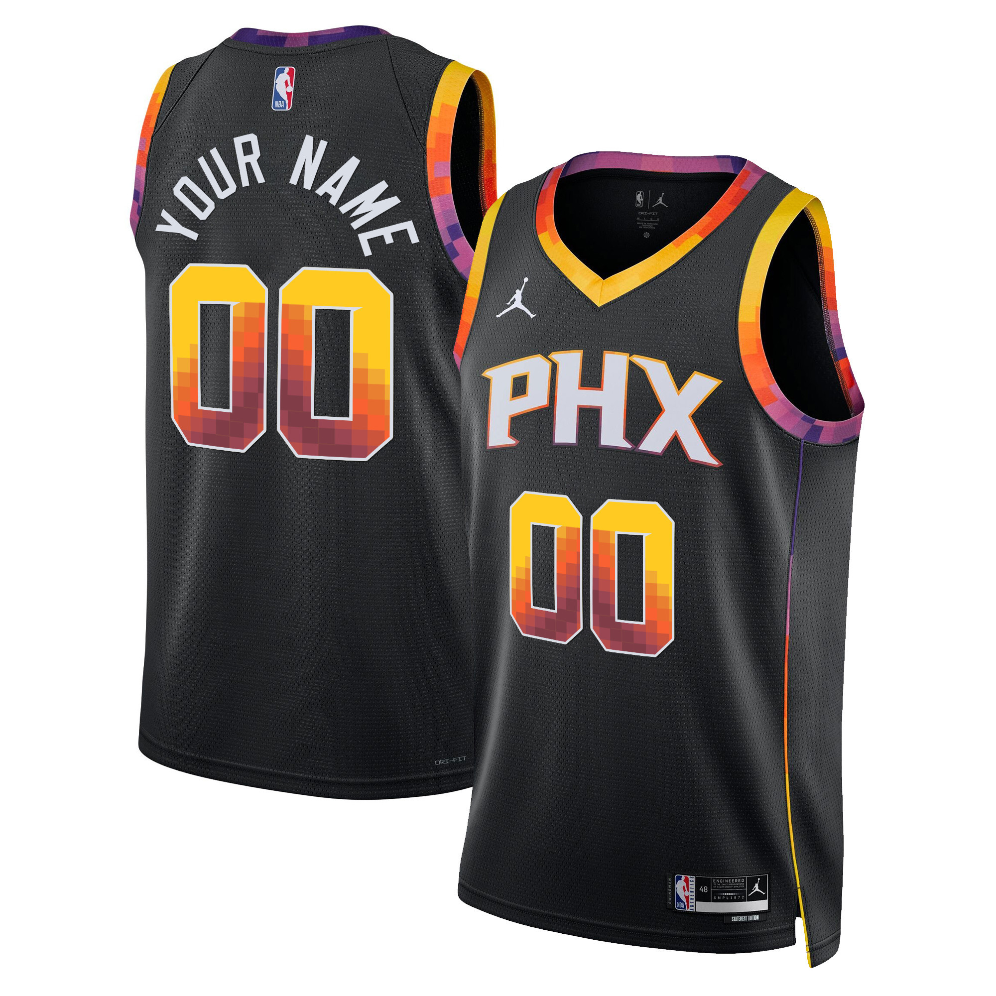 Phoenix Suns Swingman Custom Statement Jersey - All Stitched