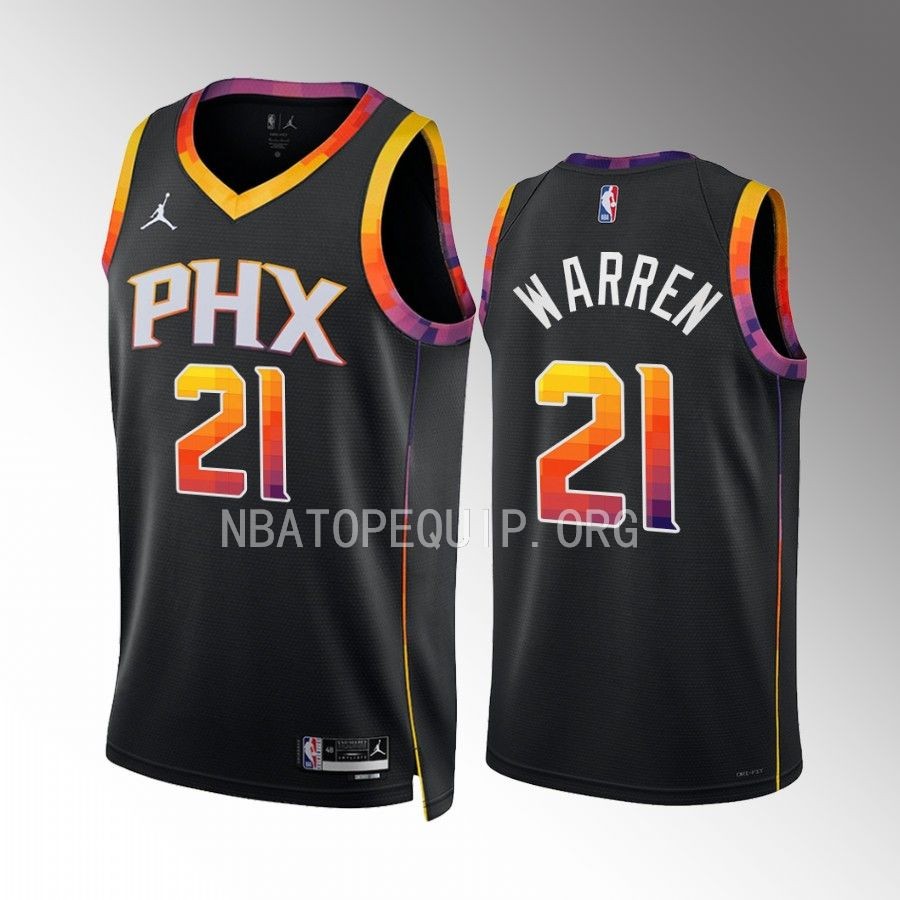 Phoenix Suns T.J. Warren #21 Black Statement Edition Jersey Swingman