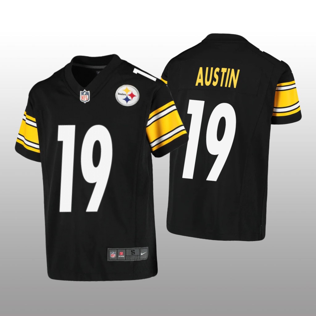 Pittsburgh Steelers Calvin Austin Black Jersey Game - Youth