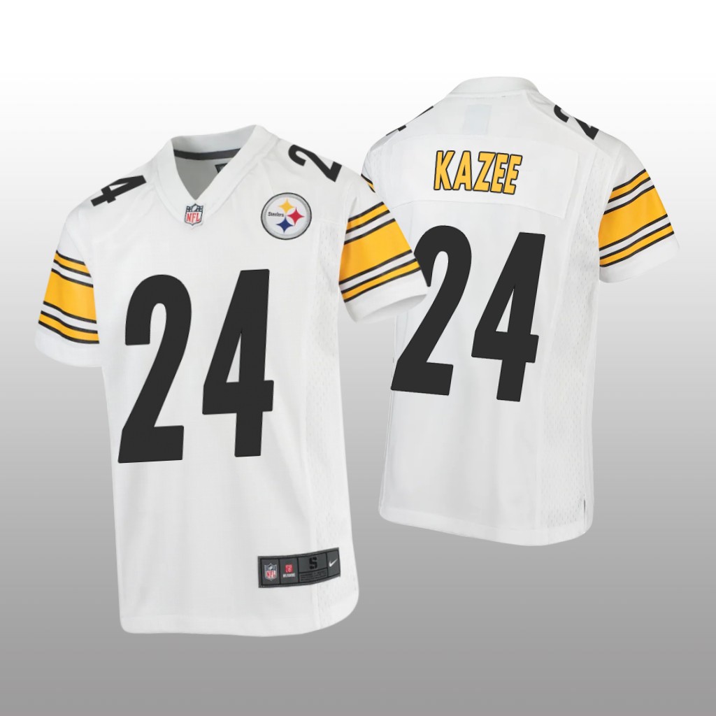 Pittsburgh Steelers Damontae Kazee White Jersey Game - Youth