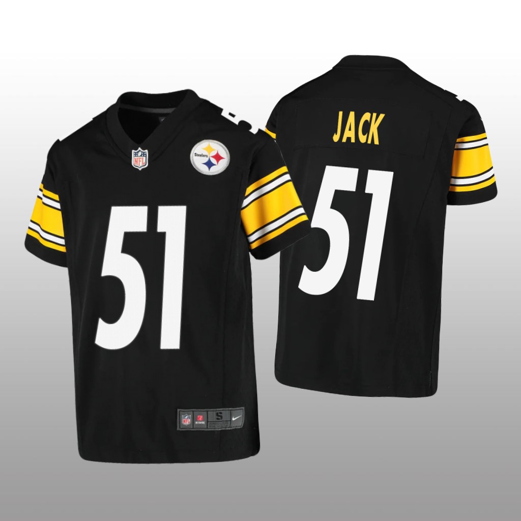 Pittsburgh Steelers Myles Jack Black Jersey Game - Youth