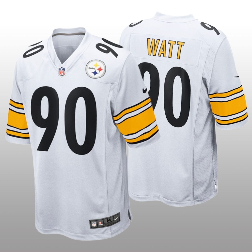 Pittsburgh Steelers T.J. Watt White Jersey Game - Youth