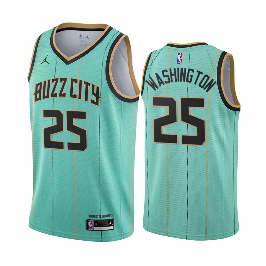 P.J. Washington Charlotte Hornets Mint Green Buzz City Jersey
