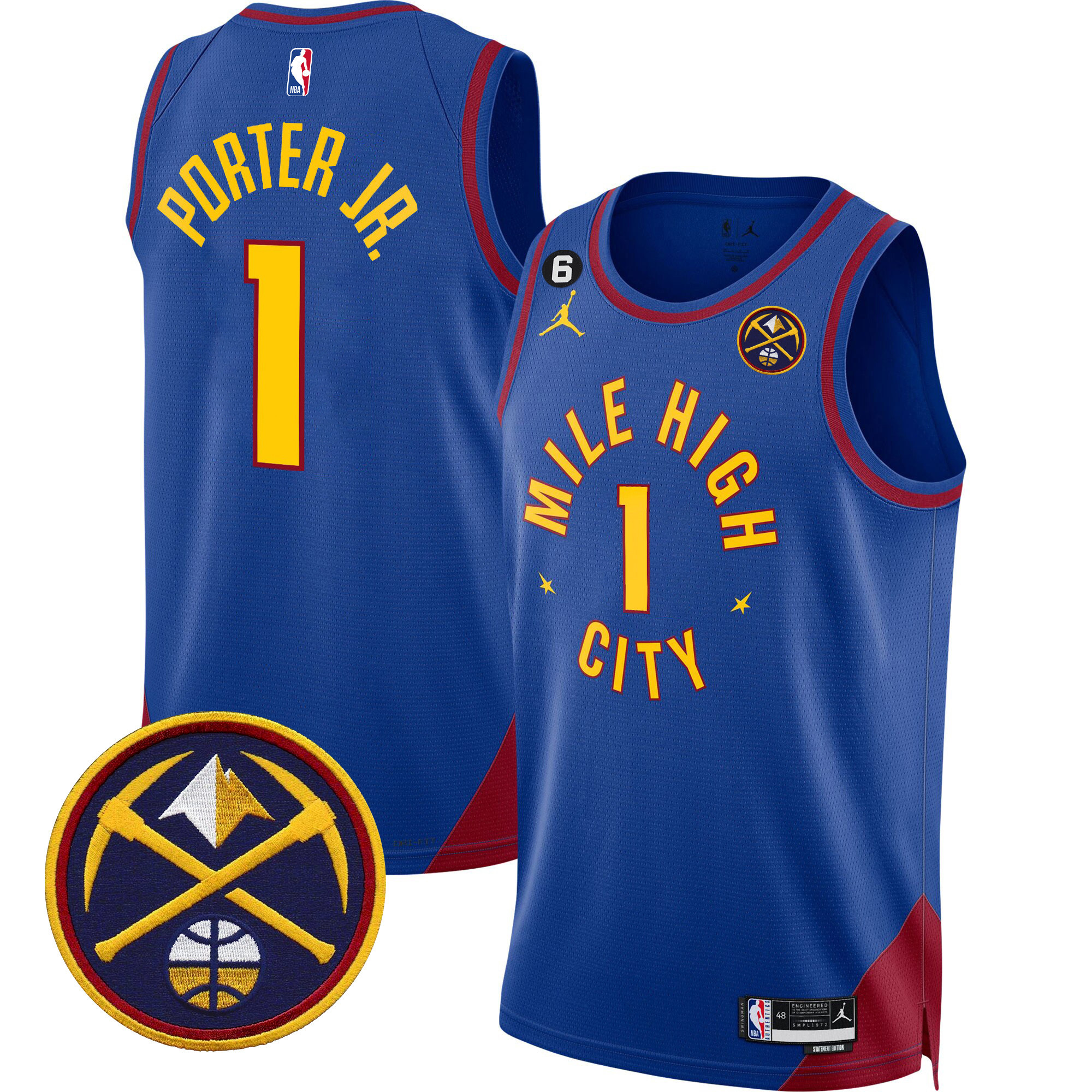 Porter Jr. Men's Denver Nuggets Swingman Statement Jersey - All Stitched