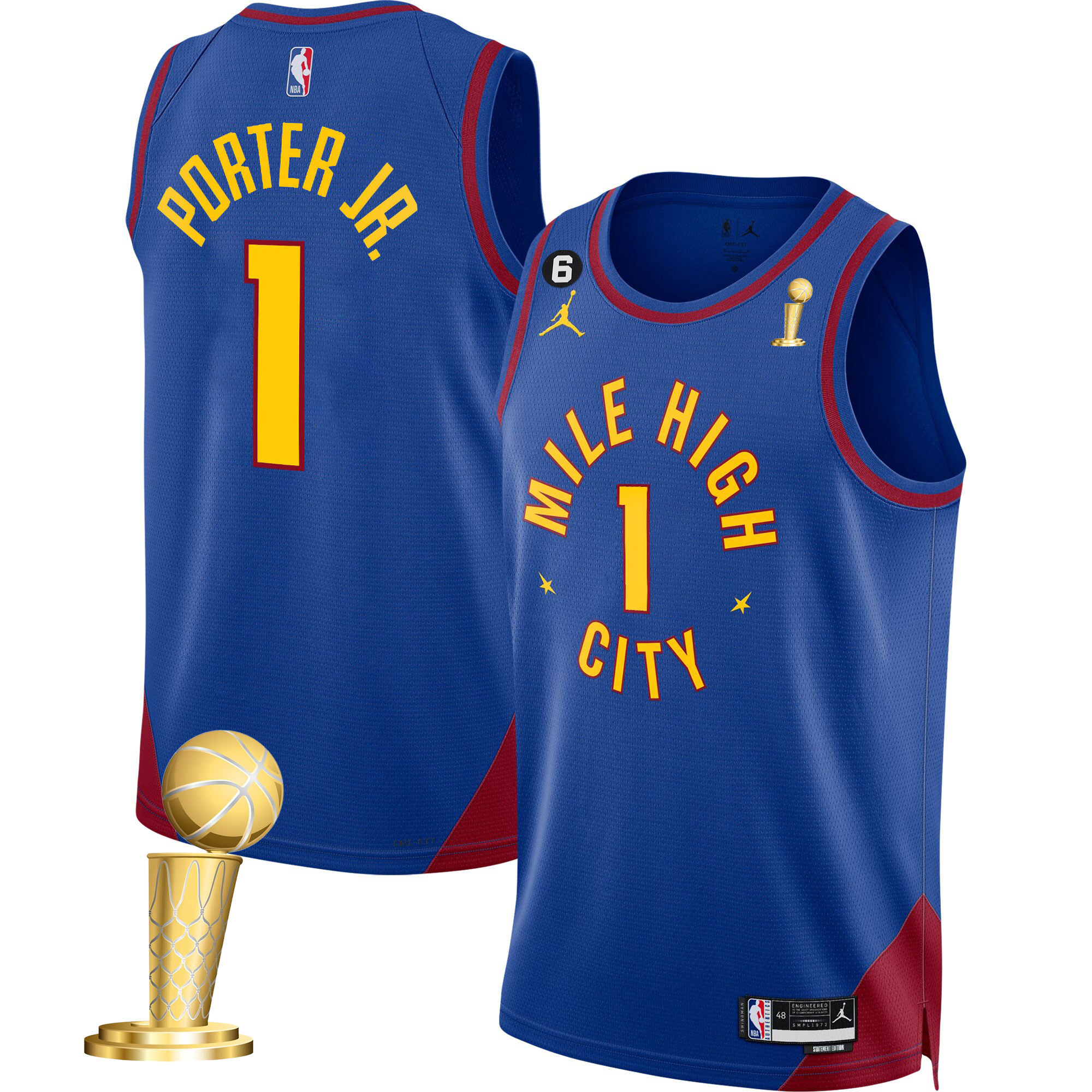 Porter Jr. Youth's Denver Nuggets Champions Collection Statement Jersey - All Stitched