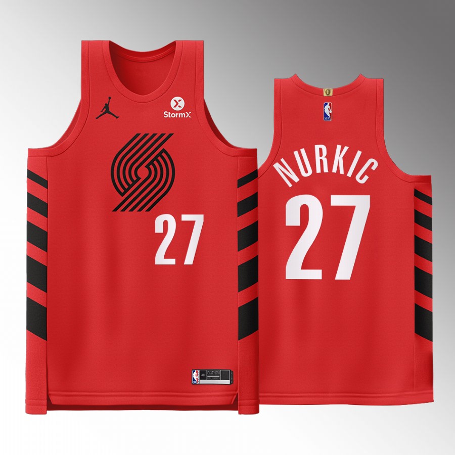 Portland Trail Blazers #27 Jusuf Nurkic Red Jersey Statement Edition