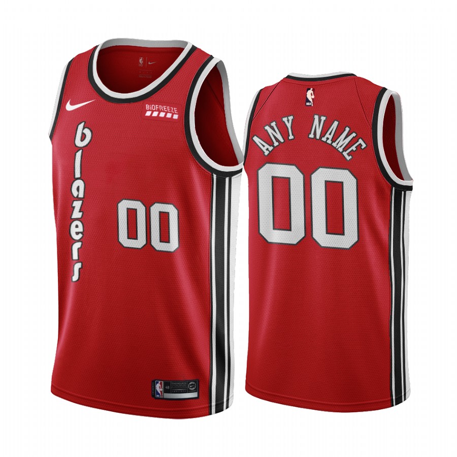 Portland Trail Blazers Custom Red Classic Edition Jersey
