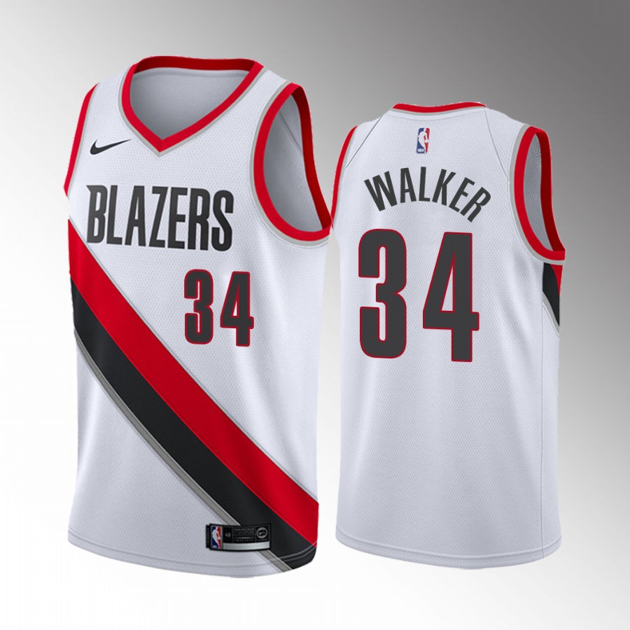 Portland Trail Blazers Jabari Walker Draft #34 White Jersey Association Edition NColorado Buffaloes