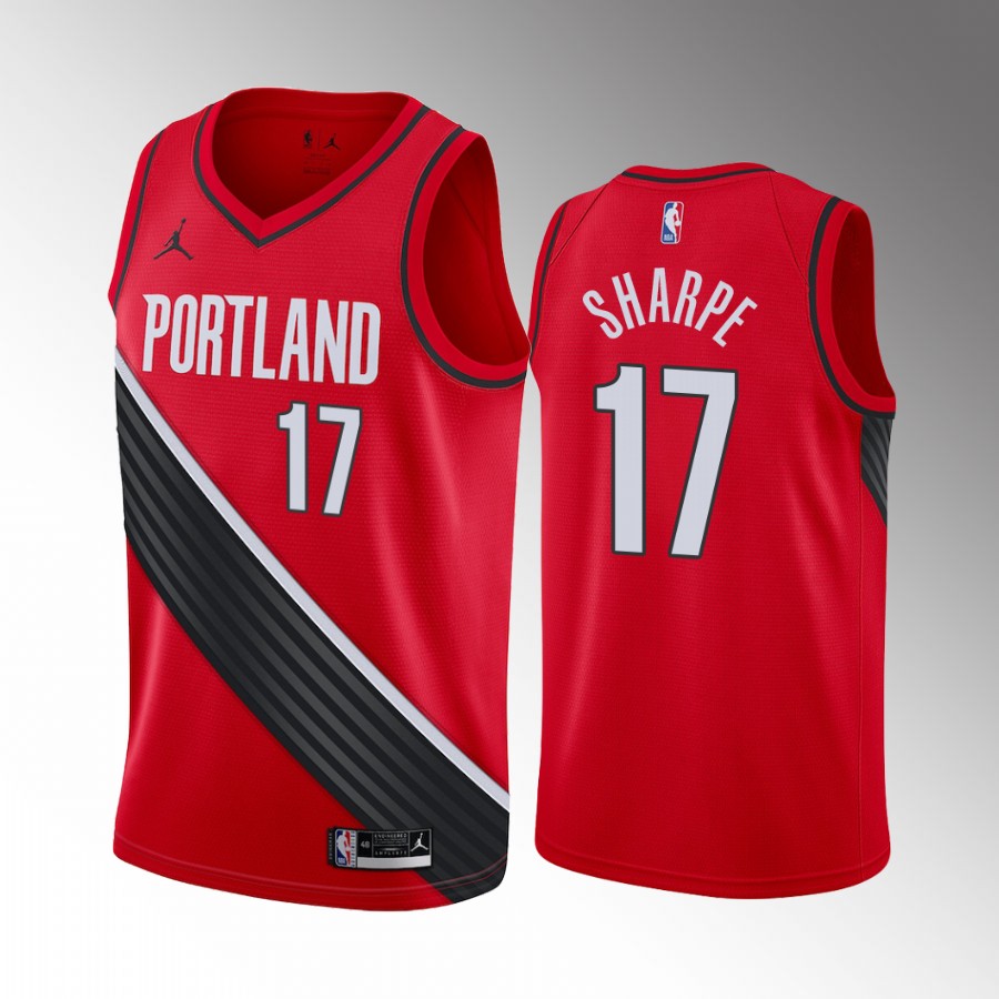 Portland Trail Blazers Shaedon Sharpe Draft Kentucky Wildcats Red #17 Jersey Statement Edition