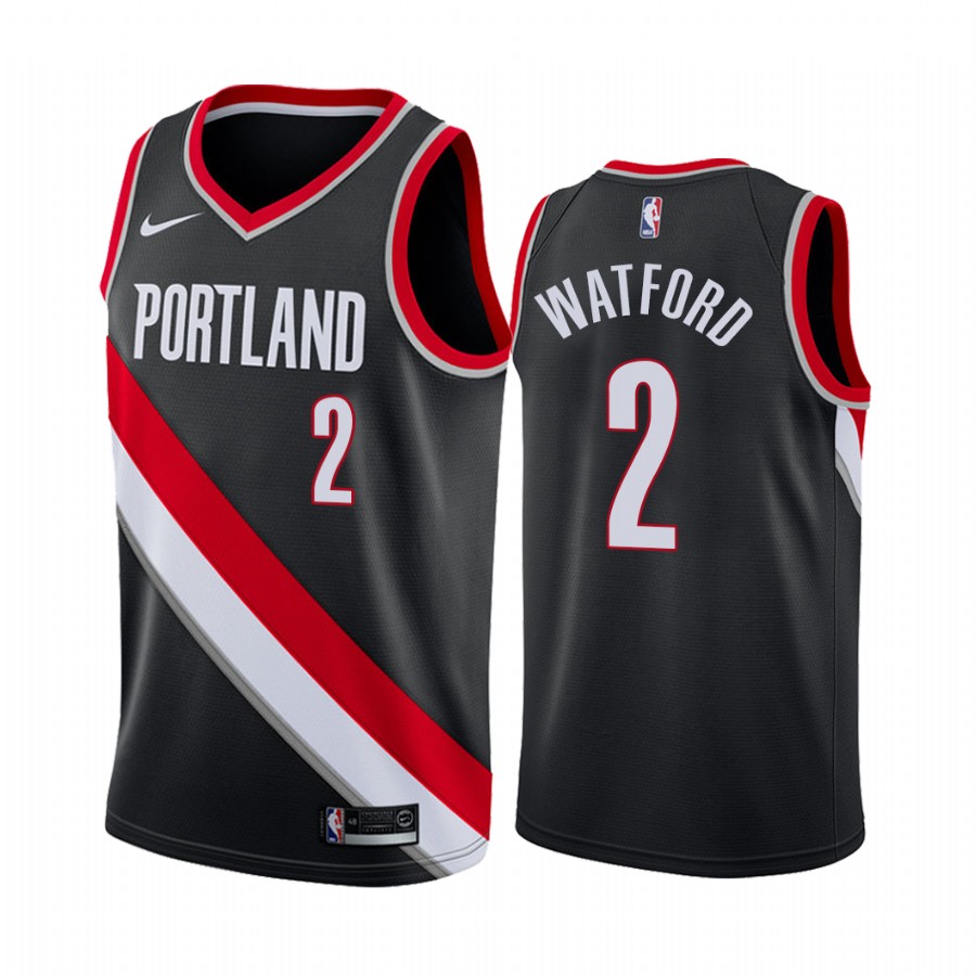 Portland Trail Blazers Trendon Watford Draft #2 Icon Edition Jersey Black