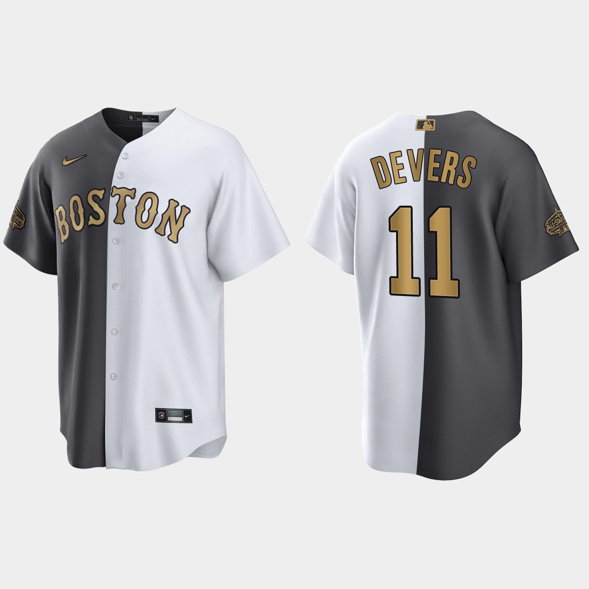 Rafael Devers Boston Red Sox All-Star Game Split Jersey - White Charcoal