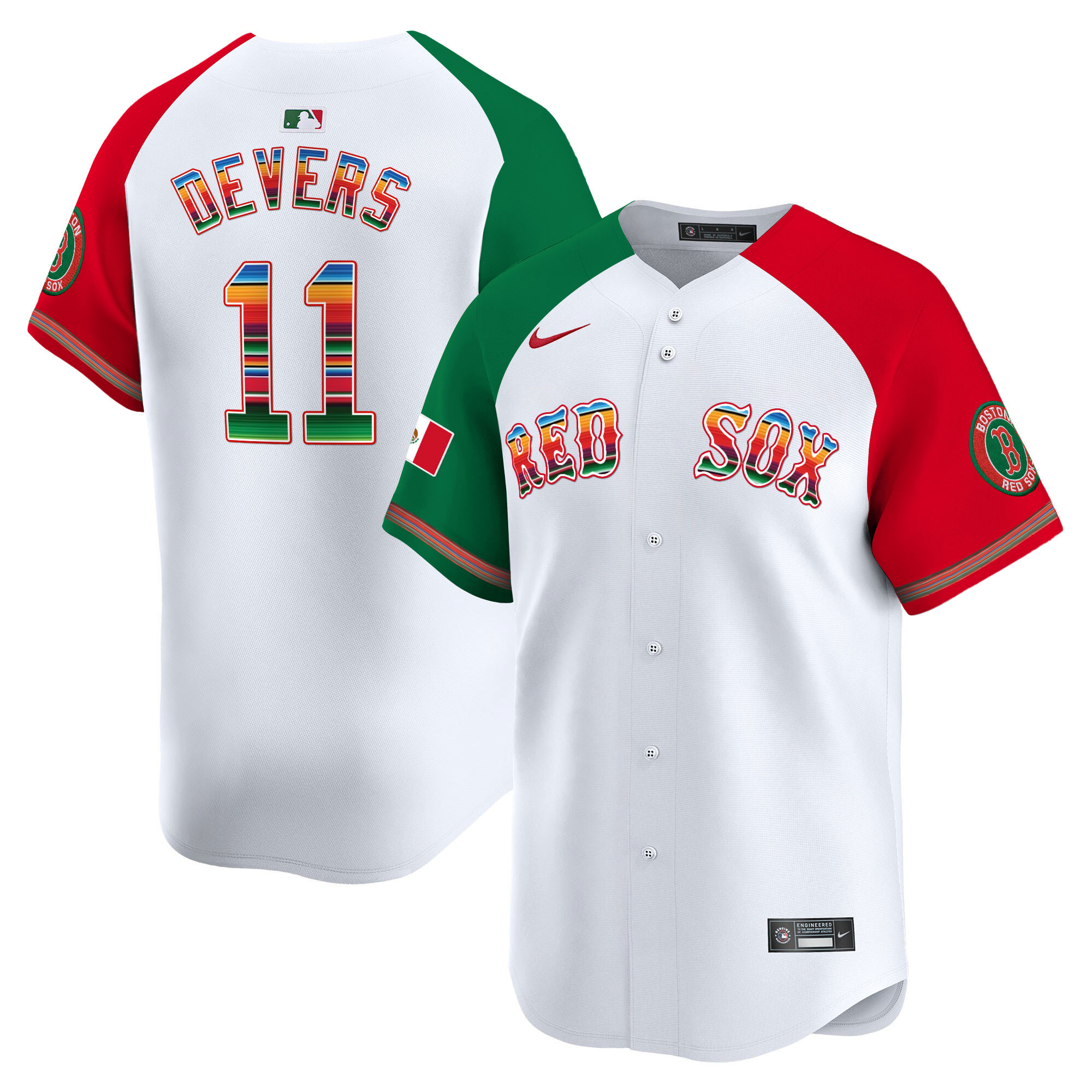 Rafael Devers Men's Boston Red Sox Mexico Vapor Premier Limited Alternate Jersey - All Stitched