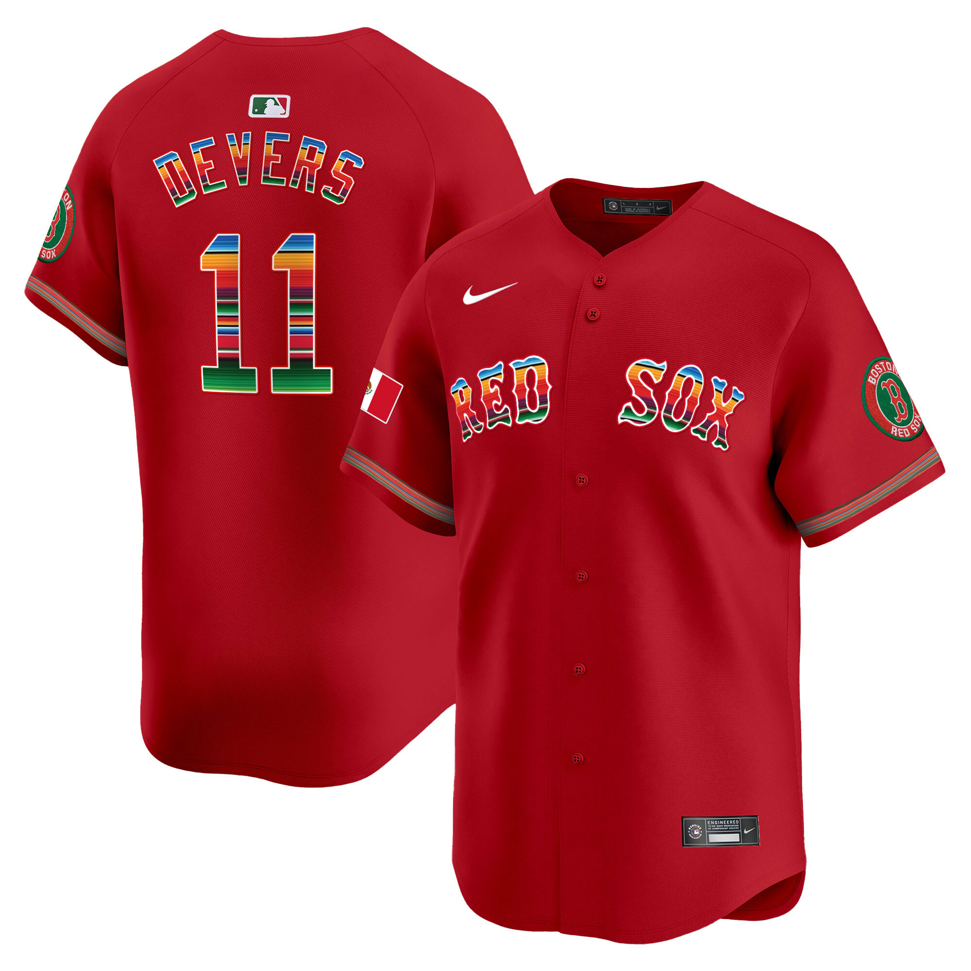 Rafael Devers Men's Boston Red Sox Mexico Vapor Premier Limited Jersey - All Stitched