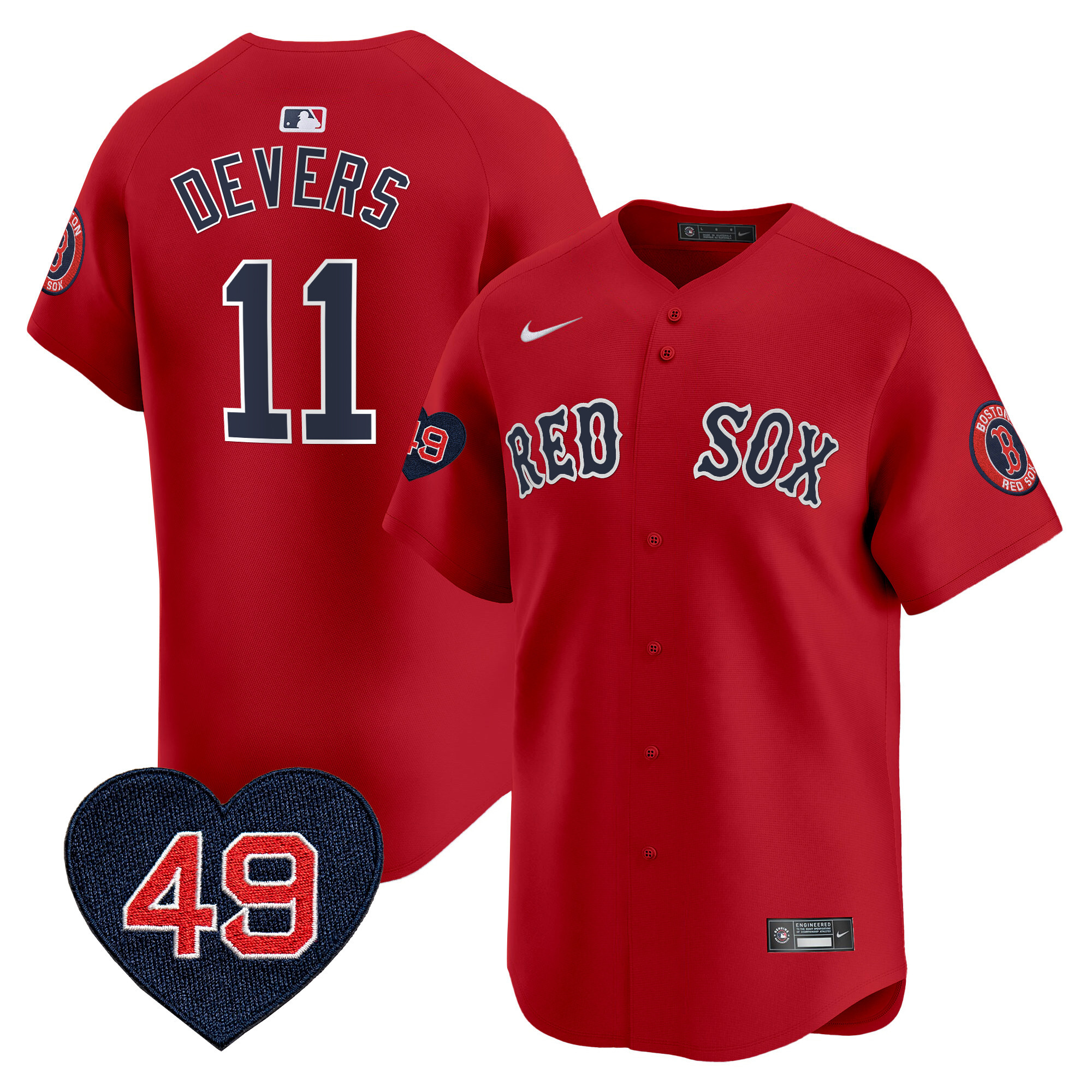 Rafael Devers Men's Boston Red Sox Tim Wakefield Patch Vapor Premier Limited Jersey - All Stitched