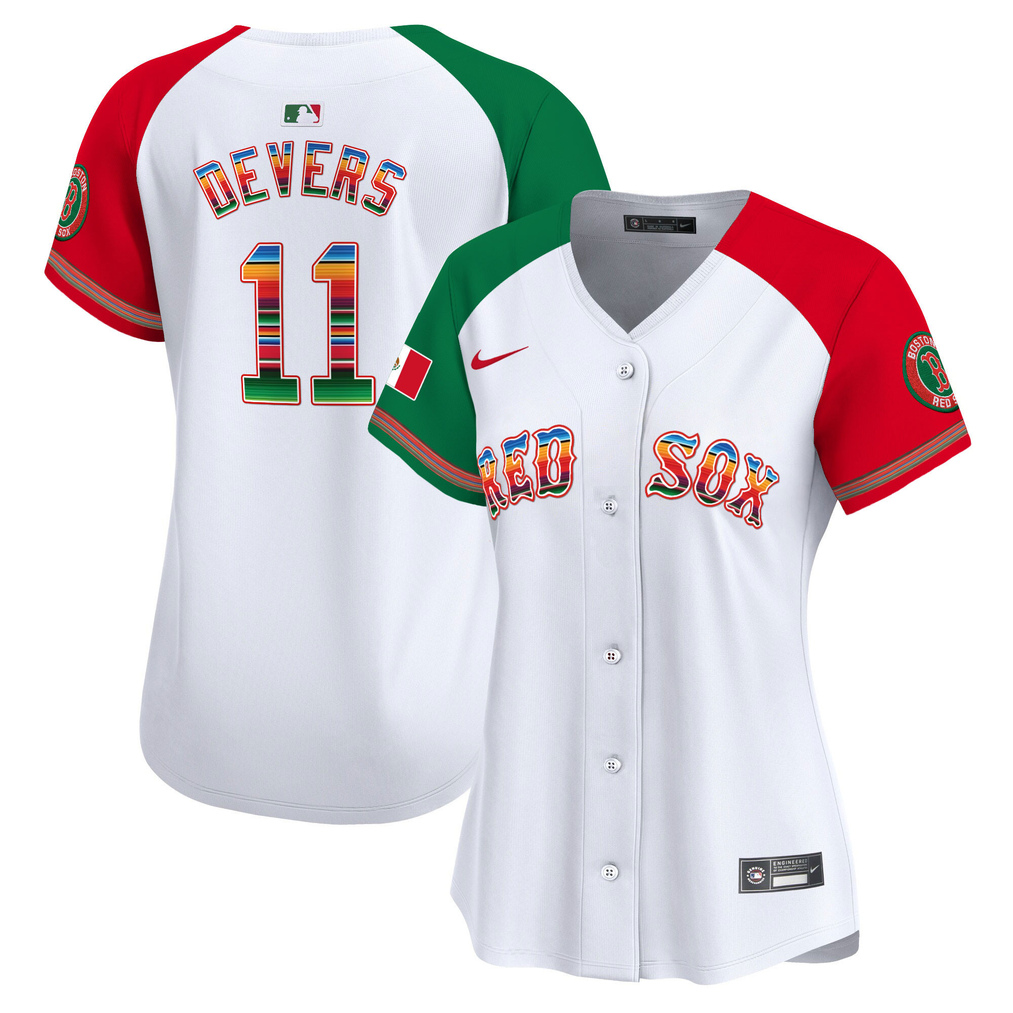Rafael Devers Women's Boston Red Sox Mexico Vapor Premier Limited Alternate Jersey - All Stitched