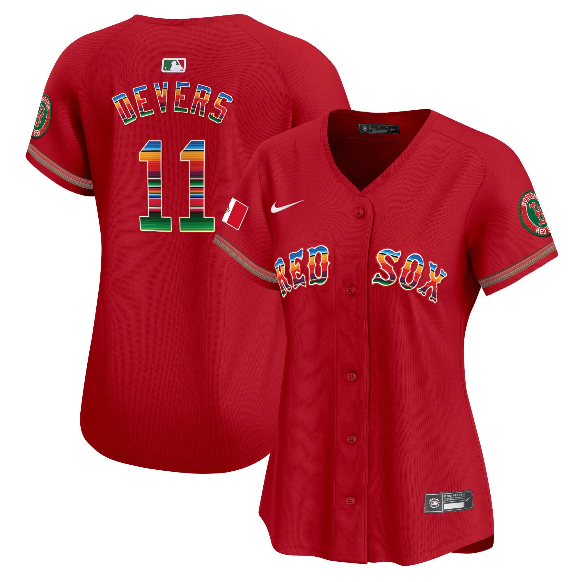 Rafael Devers Women's Boston Red Sox Mexico Vapor Premier Limited Jersey - All Stitched