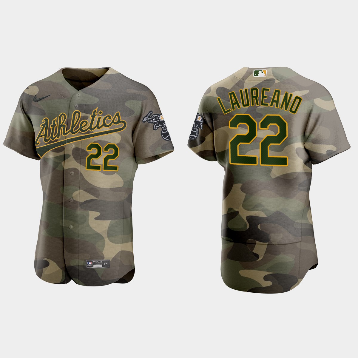Ramon Laureano Oakland Athletics National Armed Forces Day Jersey - Camo