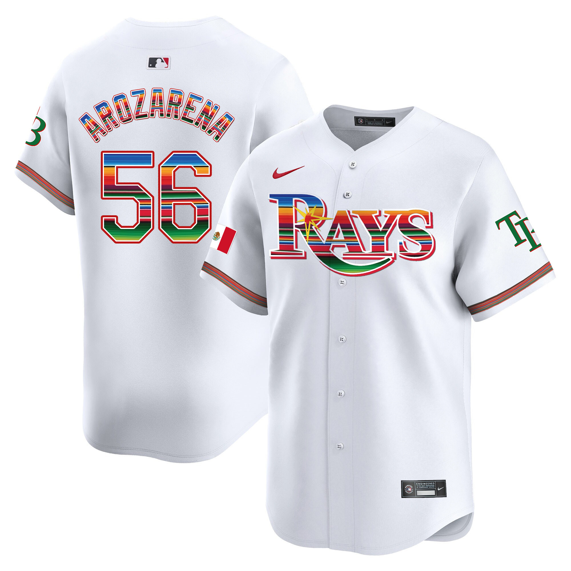 Randy Arozarena Men's Tampa Bay Rays Mexico Vapor Premier Limited White Jersey