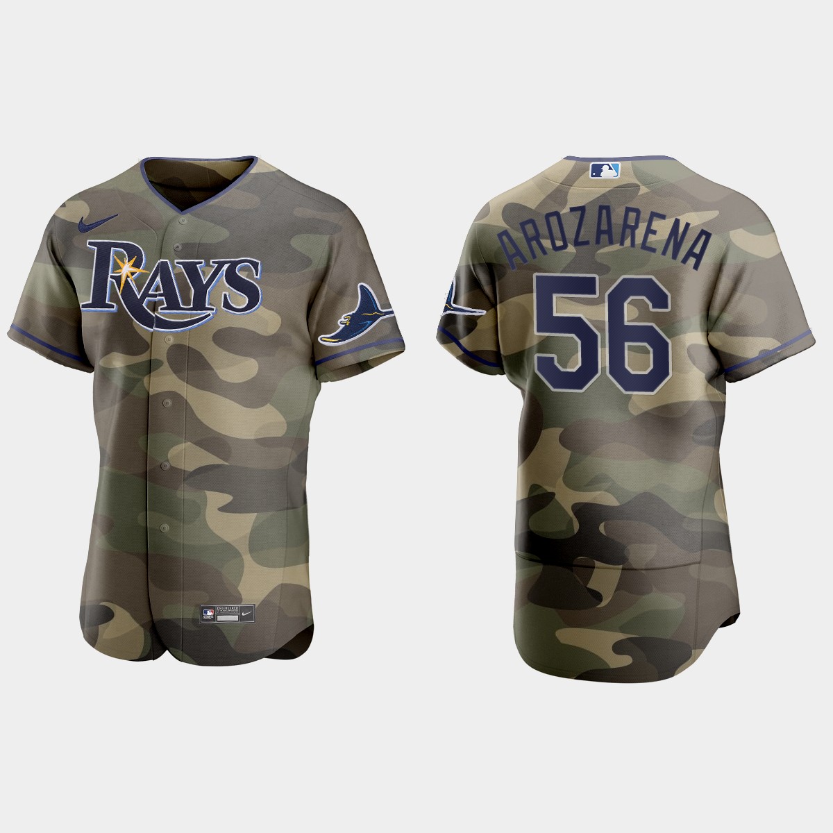 Randy Arozarena Tampa Bay Rays National Armed Forces Day Jersey - Camo