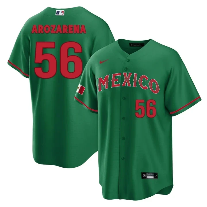Randy Arozarena Tampa Bay Rays Mexico Collection Green Jersey