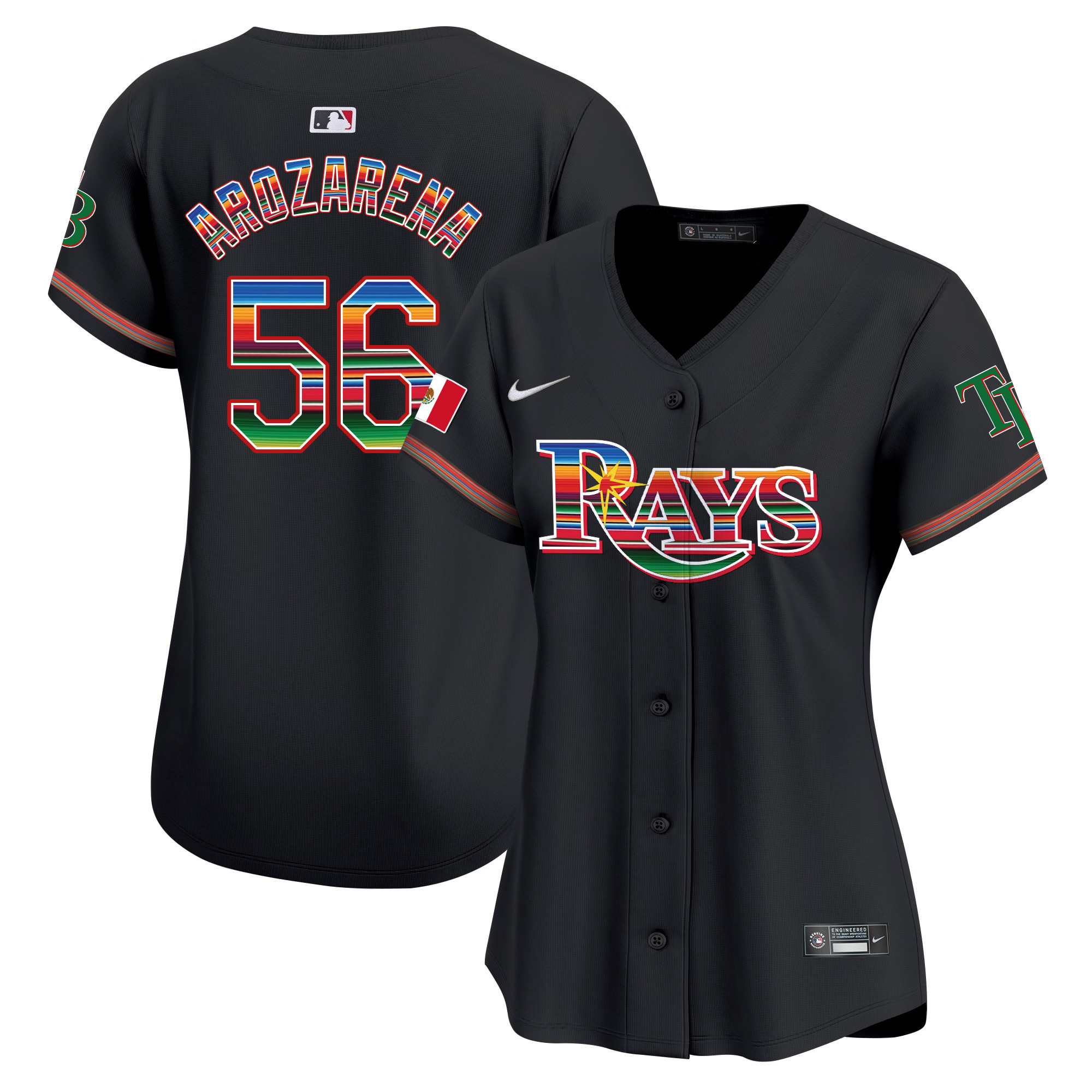 Randy Arozarena Women's Tampa Bay Rays Mexico Vapor Premier Limited Black Jersey