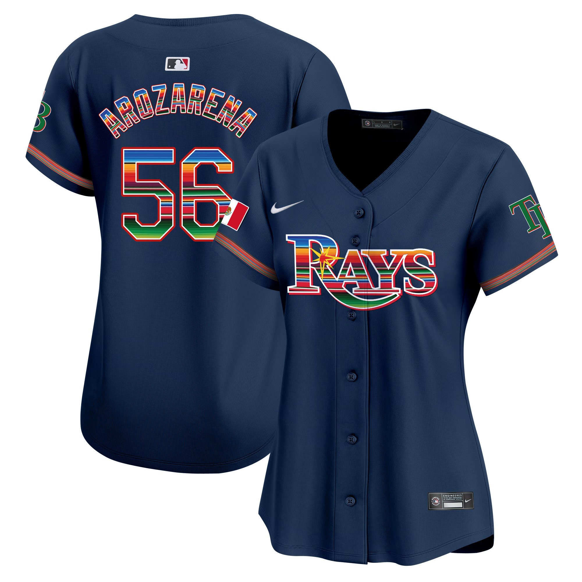 Randy Arozarena Women's Tampa Bay Rays Mexico Vapor Premier Limited Navy Jersey